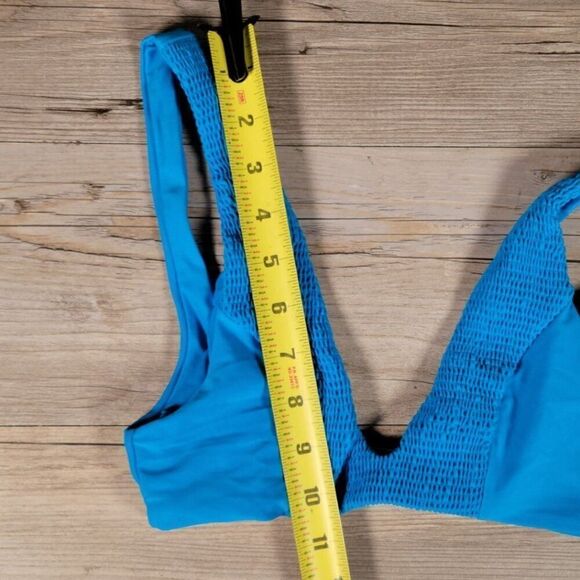 Tori Praver Shirred Bikini Top Sz XS - Picture 6 of 10